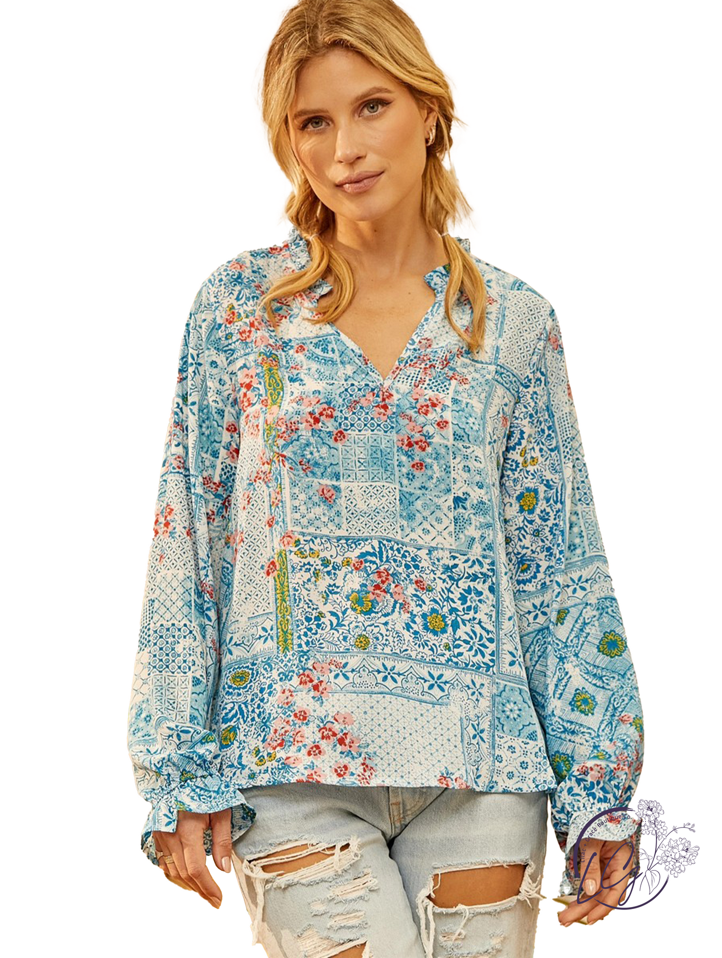 Patchwork Tapestry Blouse