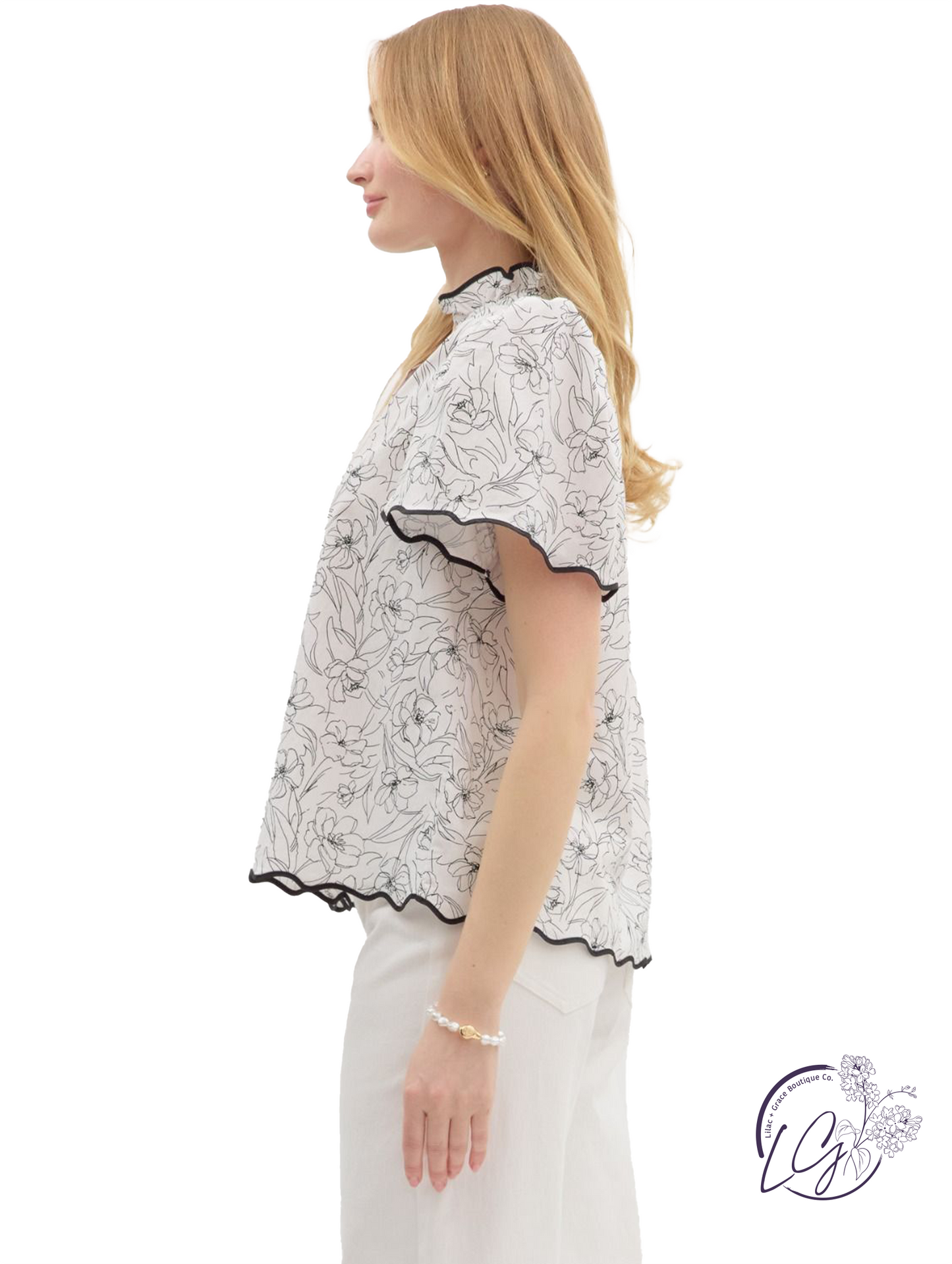 Laced In Air Trim Top