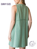 Curvy Serene Flow Washed Tank Dress