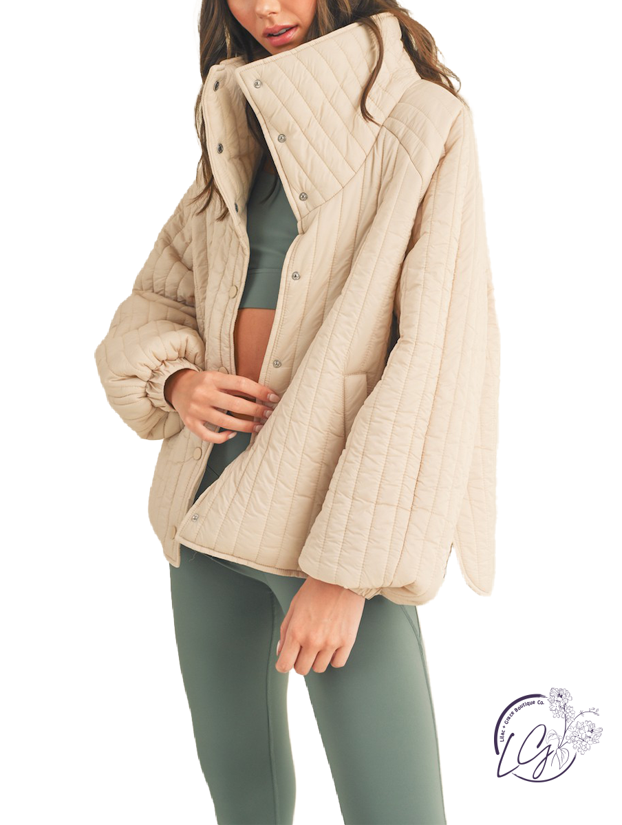 Quilted Classic Coverup Coat