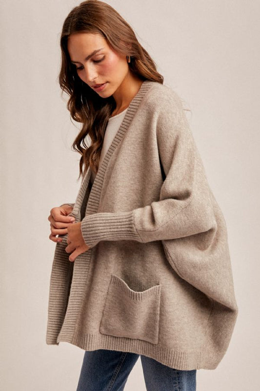 Comfy Dolman Hoodie Cardigan