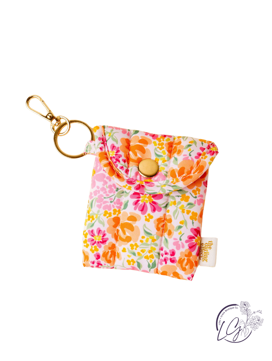 Puffy Earbud Case Keychain