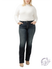 Curvy Lennon Mid Rise Slim Bootcut Jeans by Silver Jeans