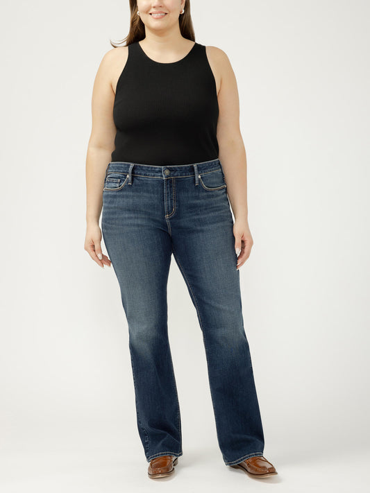 Curvy Indie Mid Rise Bootcut by SIlver Jeans
