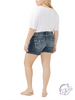 Curvy Damaris Mid-Rise Denim Shorts by Silver Jeans