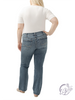 Curvy Farrah Suki Mid Rise Bootcut Jeans by Silver Jeans