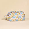 Blooming Ruffle Quilted Cosmetic Pouch