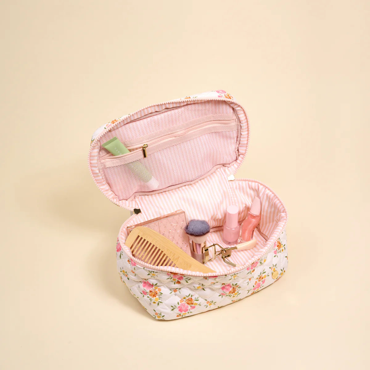 Glam & Go Quilted Cosmetic Bag