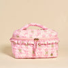 Ruffled Glam & Go Quilted Cosmetic Bag