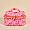 Ruffled Glam & Go Quilted Cosmetic Bag