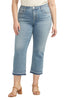 Curvy Lou Mid Rise Cropped Bootcut by Silver Jeans