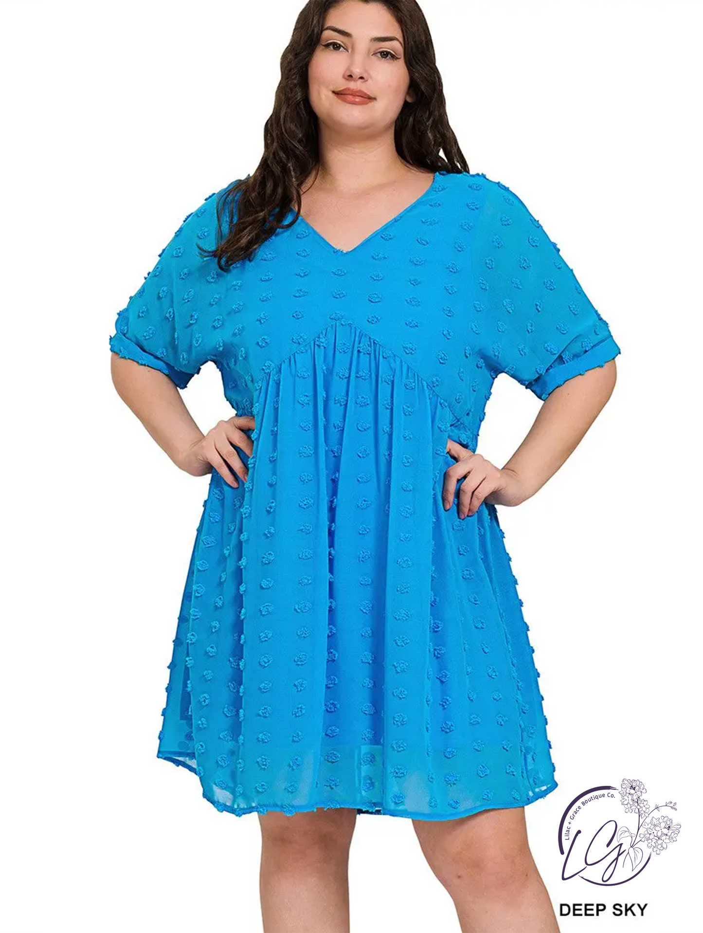 Curvy Cloud Kiss Babydoll Dress