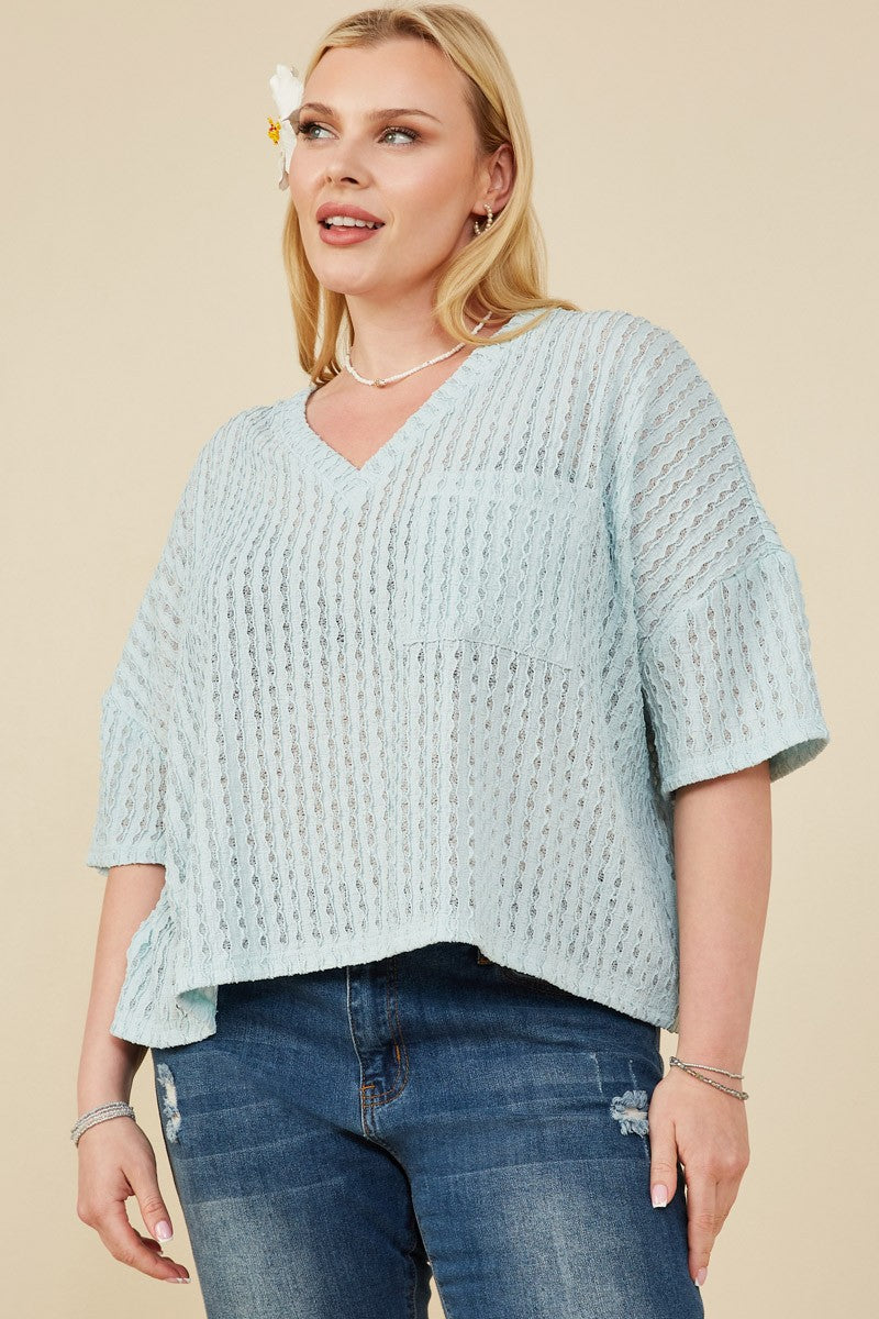 Curvy Vela Ripple Top