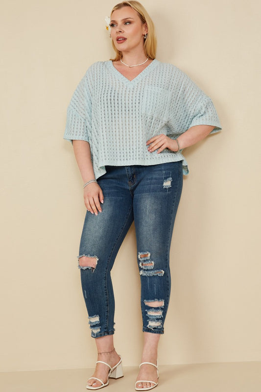 Curvy Vela Ripple Top
