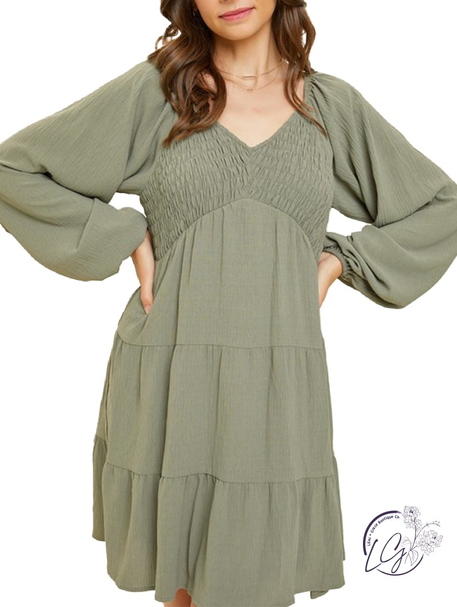 Whispering Willow Tiered Dress