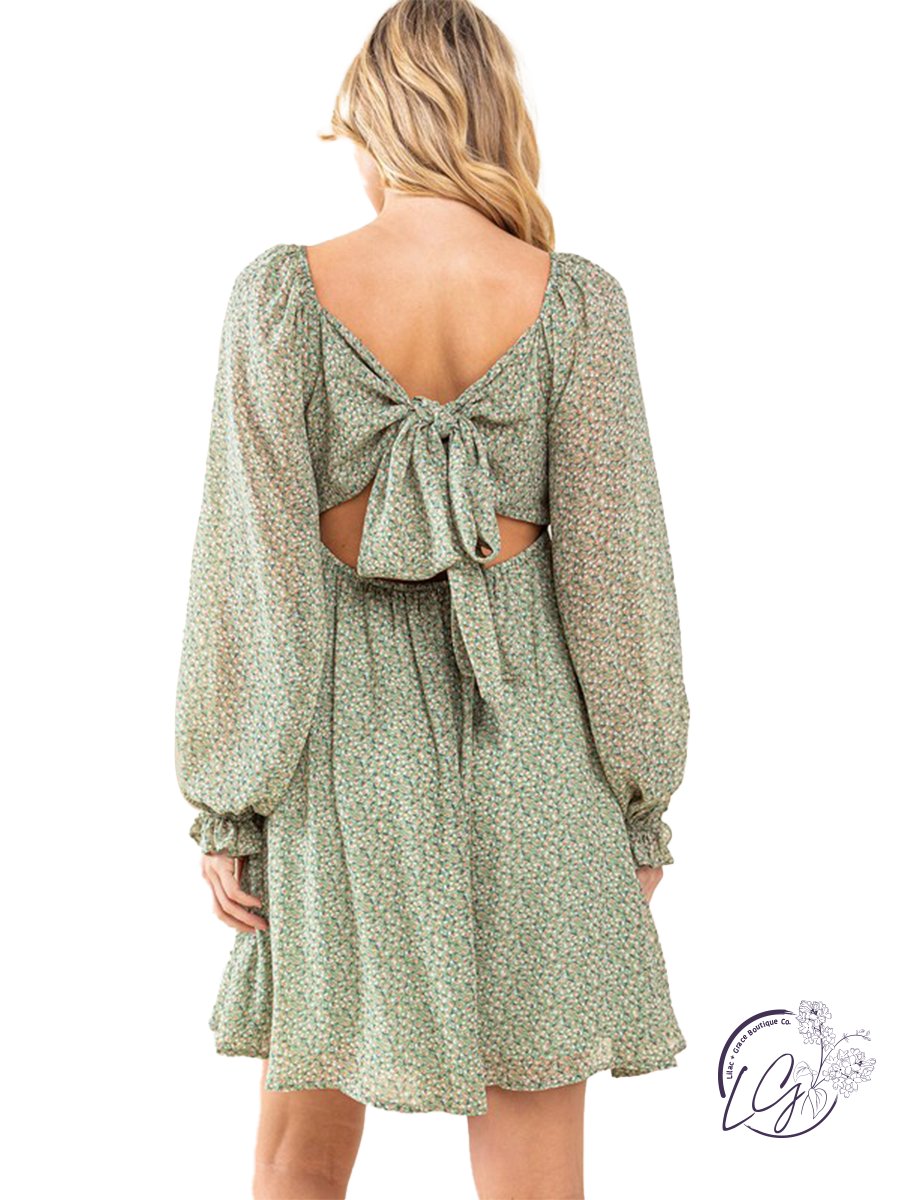 Serene Symphony Sweetheart Dress