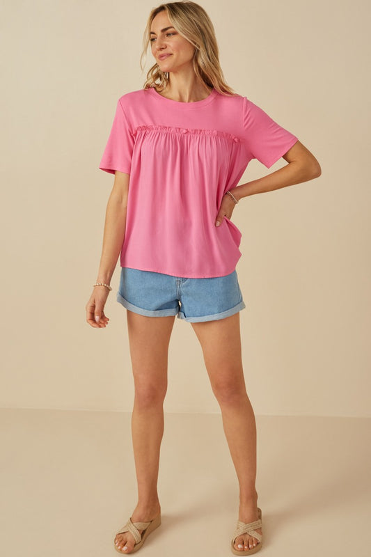 Ruffle & Ridge Top