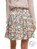 Flower Power 2 Tiered Waist Tie Skirt