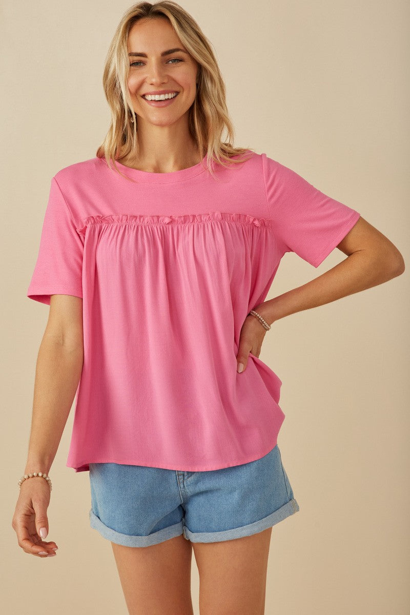 Ruffle & Ridge Top