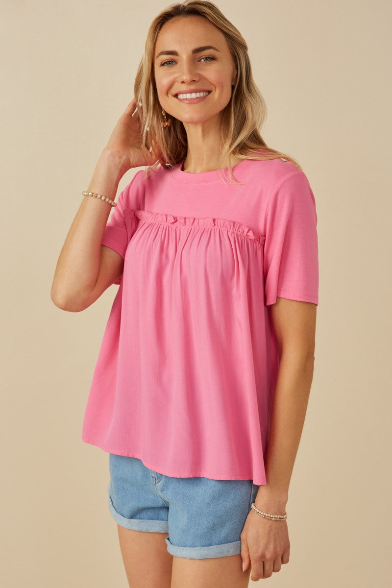 Ruffle & Ridge Top