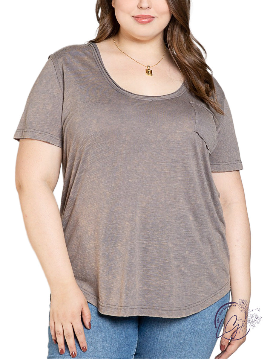 Curvy Basic Needs Short Sleeve Tee