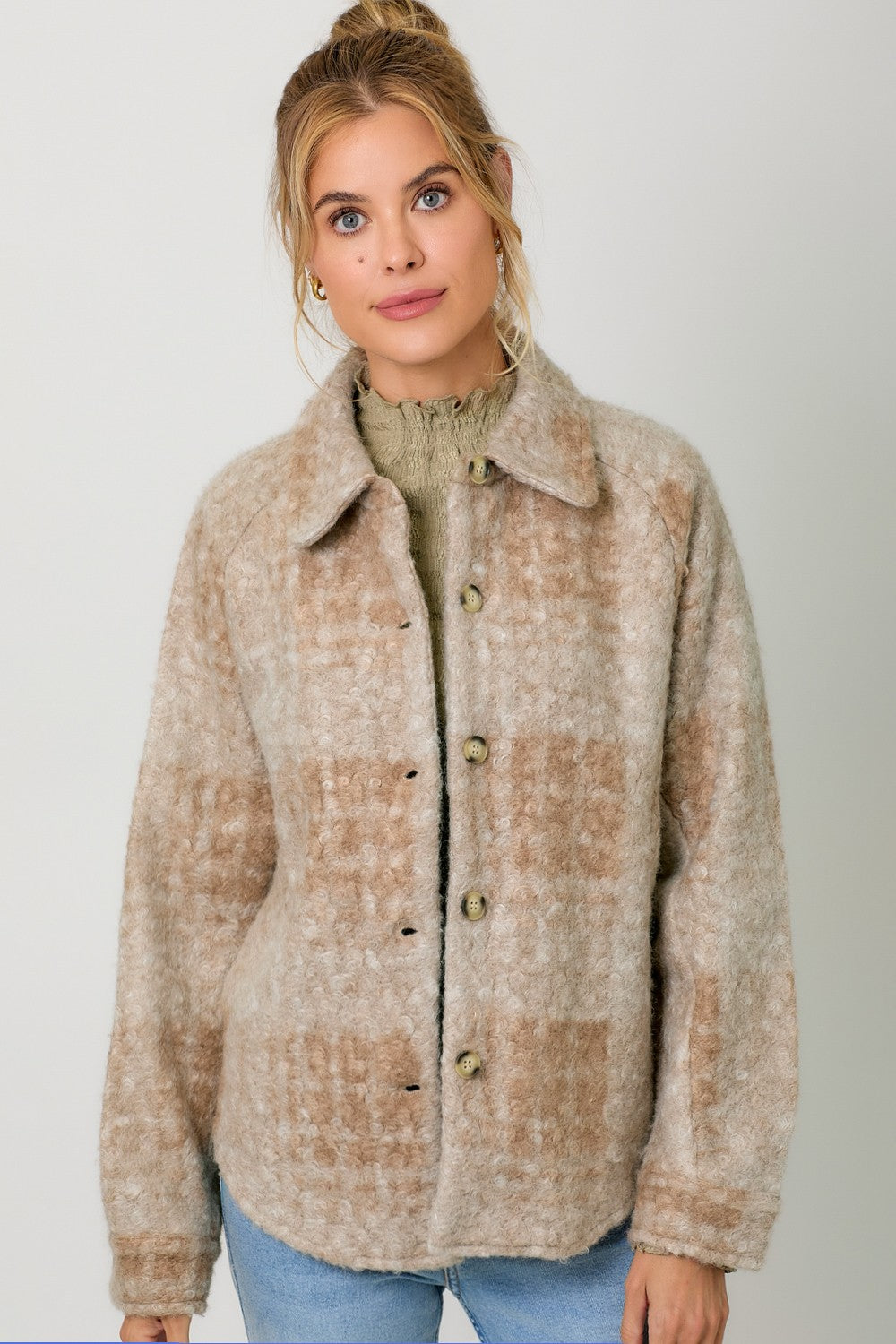 Blush Stone Mark Shacket