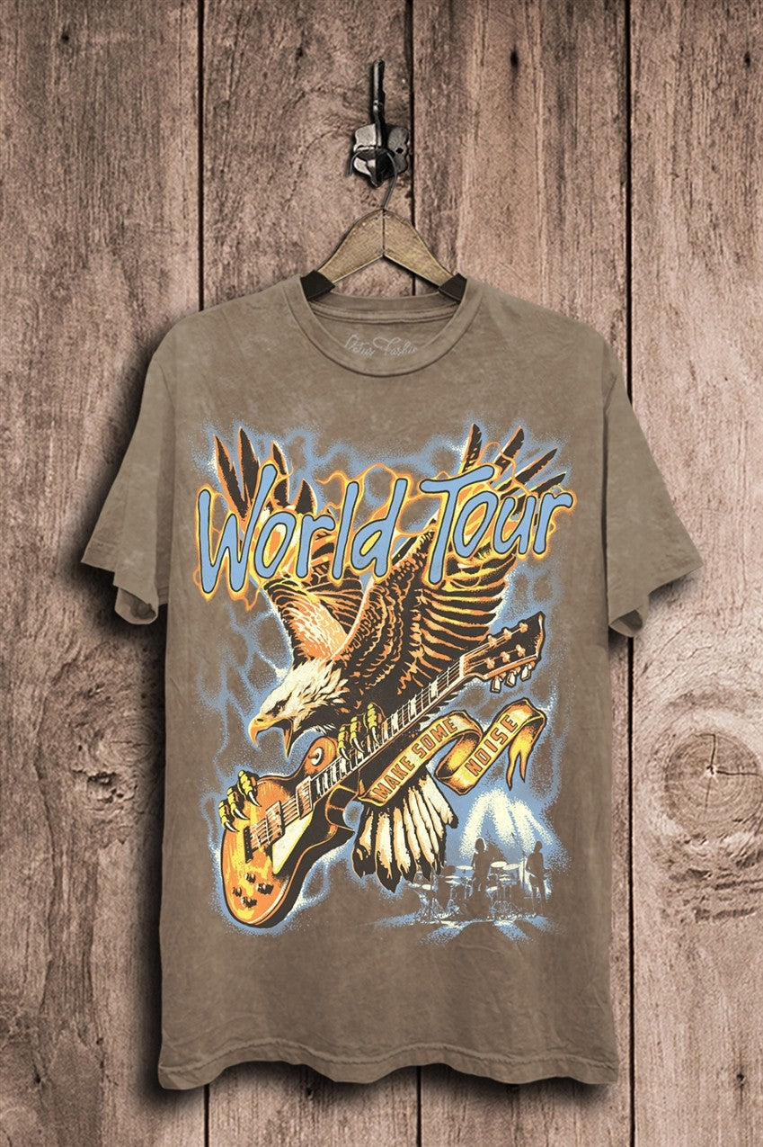 World Tour Eagle Graphic Top