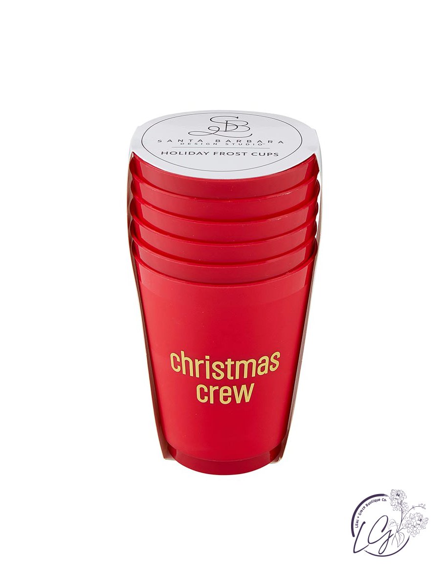 Christmas Crew - Gold Foil Frost Cups