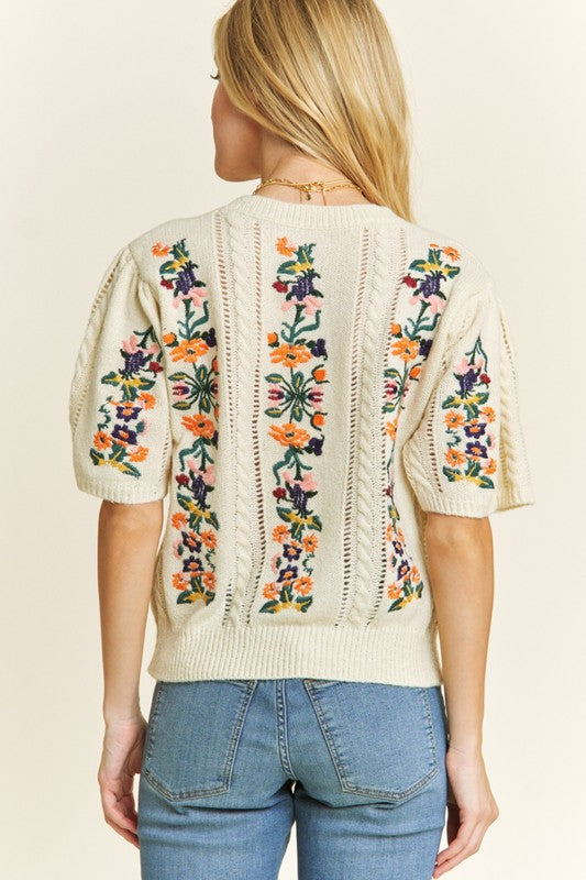 Curvy Meadow Muse Knit Sweater