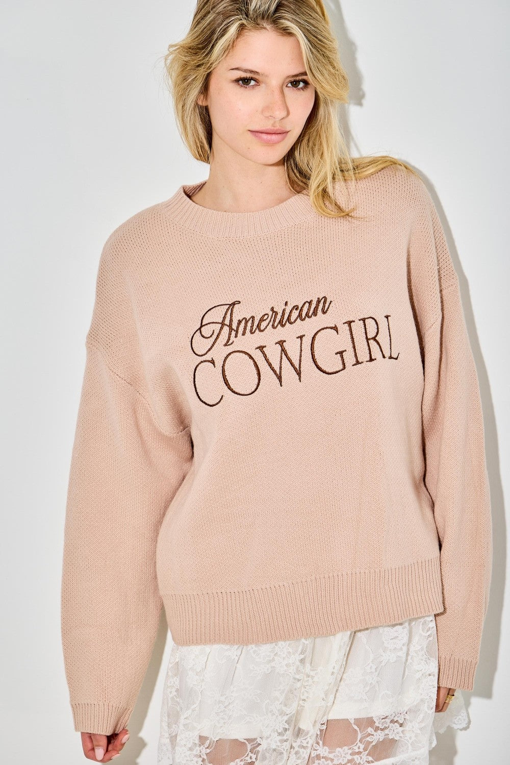 Desert Rose Cowgirl Sweater