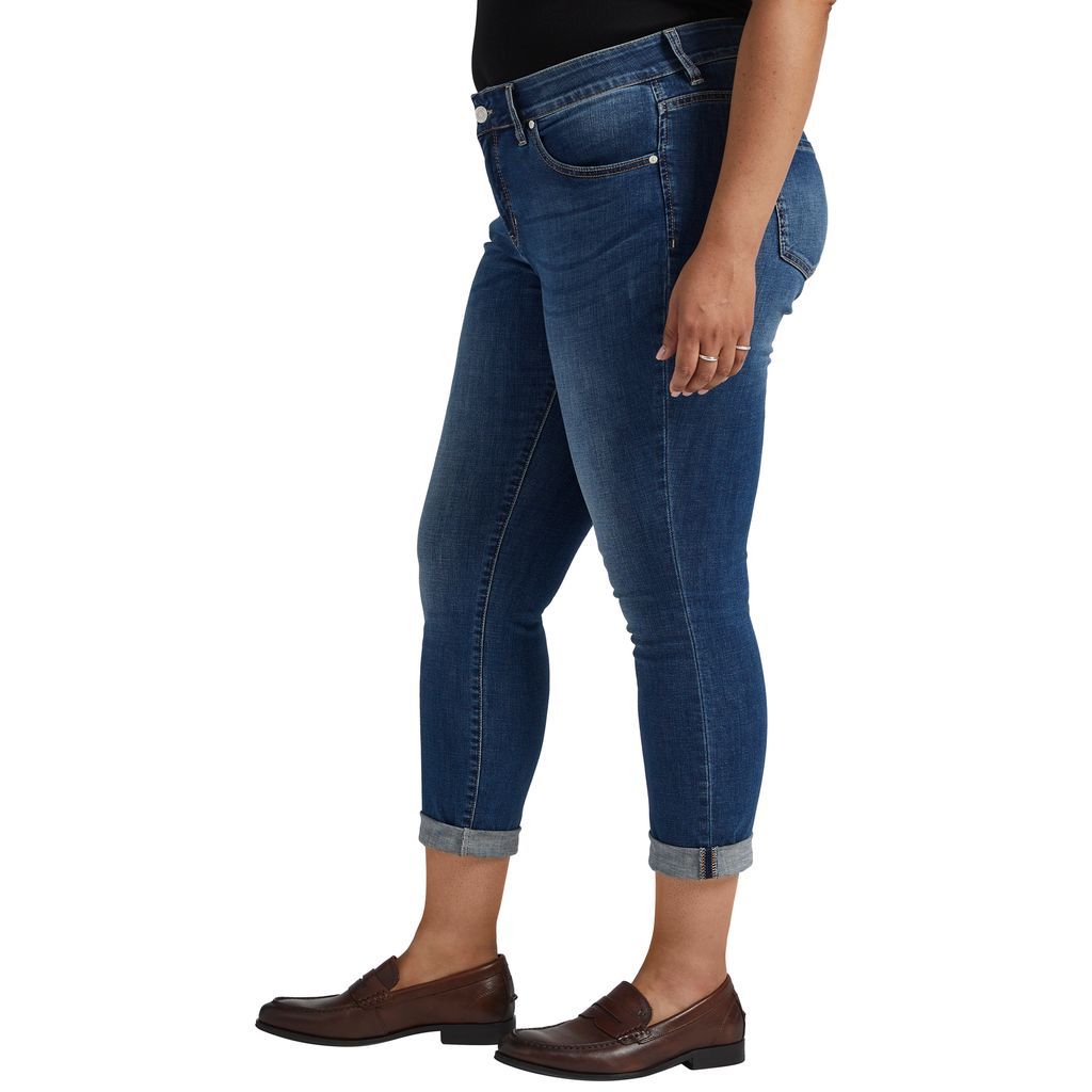 Curvy Bambi Mid Rise Girlfriend by Silver Jeans