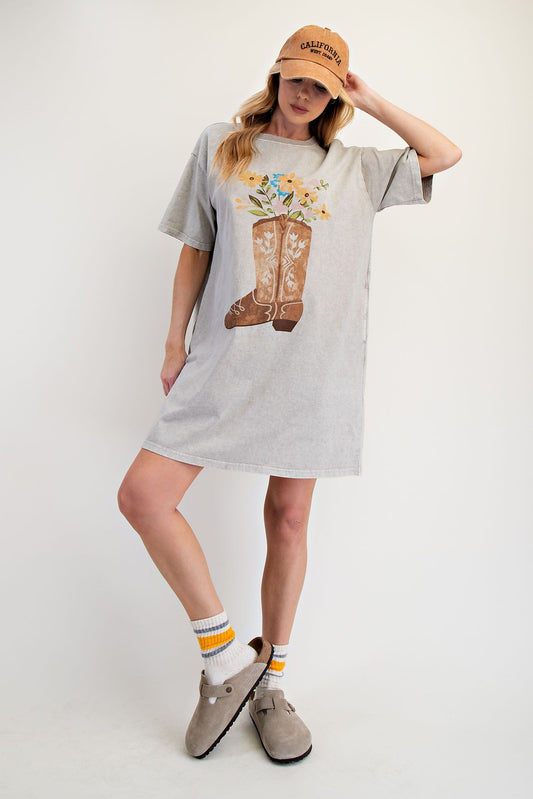 Boot Scootin’ Tee Dress