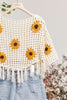 Sunflower Serenade Fringe Top