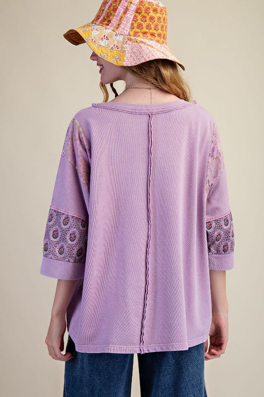 Sunny Collage Oversized Top