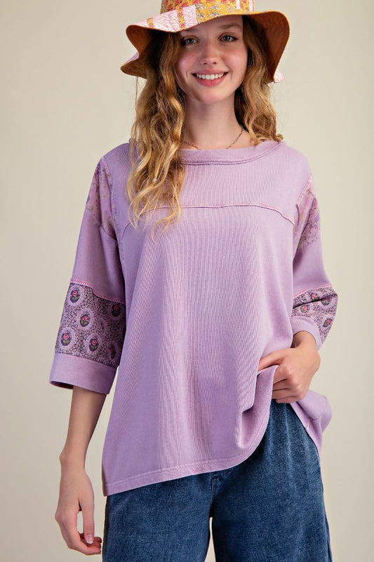 Sunny Collage Oversized Top