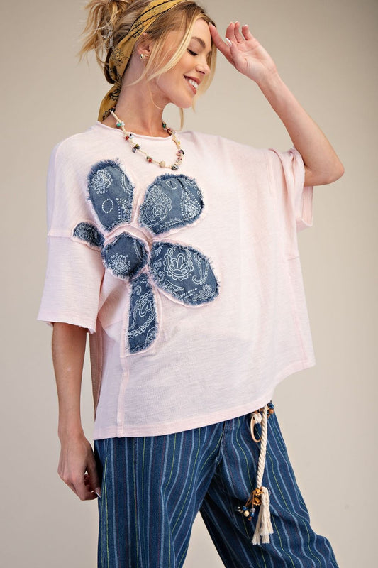 Blush Bandana Bloom Top
