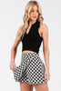 Checkered Finish Line Skort