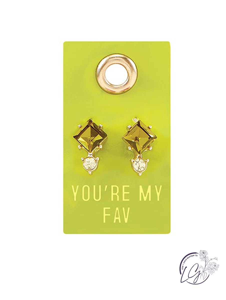 You're My Fav - Gemstone Earrings