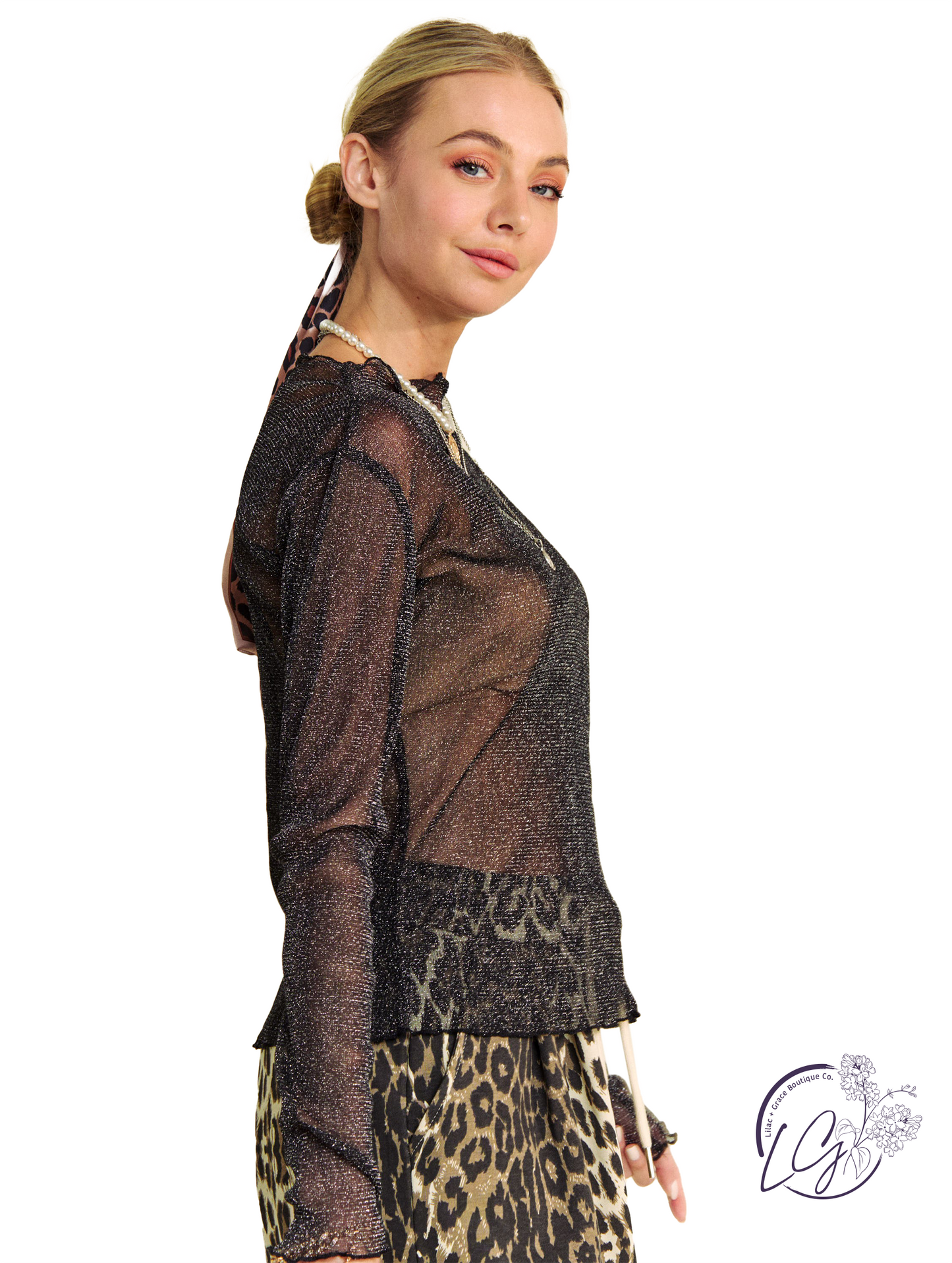 The Night Is Ours Mesh Top