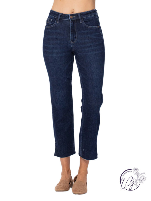 Regina Crop Straight Jeans By Judy Blue