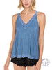 Whimsical Lace Detail Cami Tank