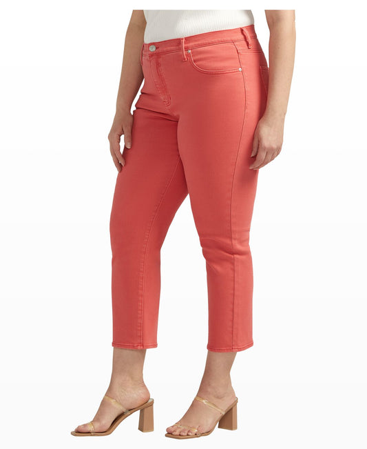 Curvy Kasey Mid Rise Crop by Silver Jeans