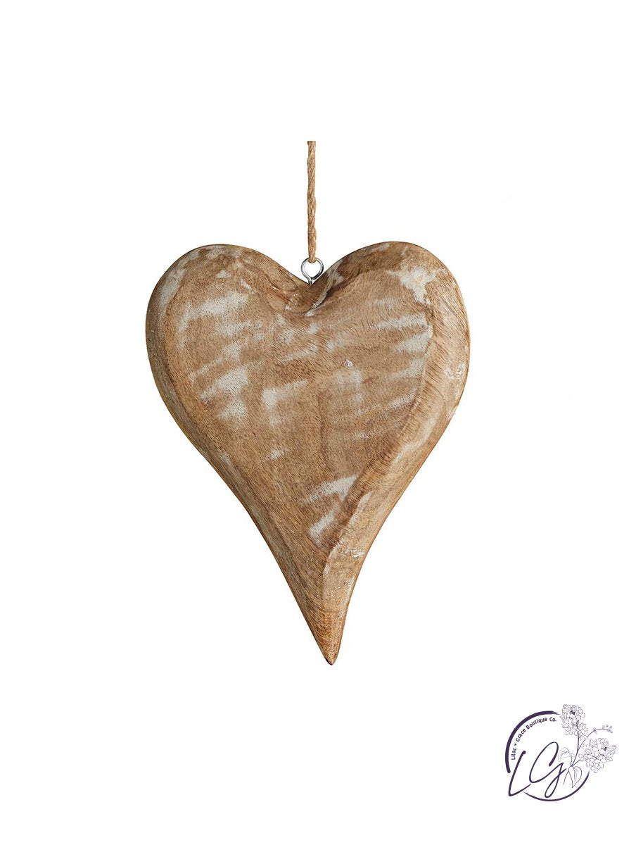 Wood Heart Ornament