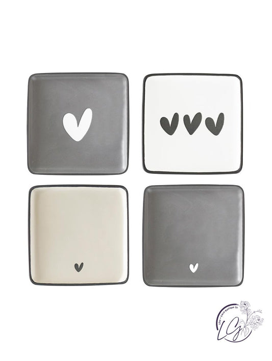 Ceramic Heart Plates