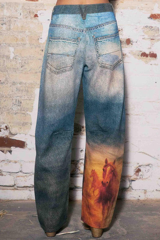 Wild Spirit Wide Leg Barrel Jeans