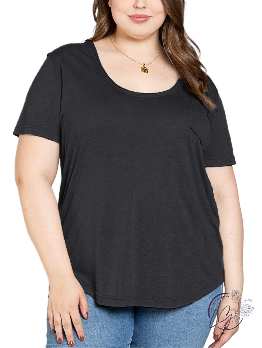 Curvy Basic Needs Short Sleeve Tee