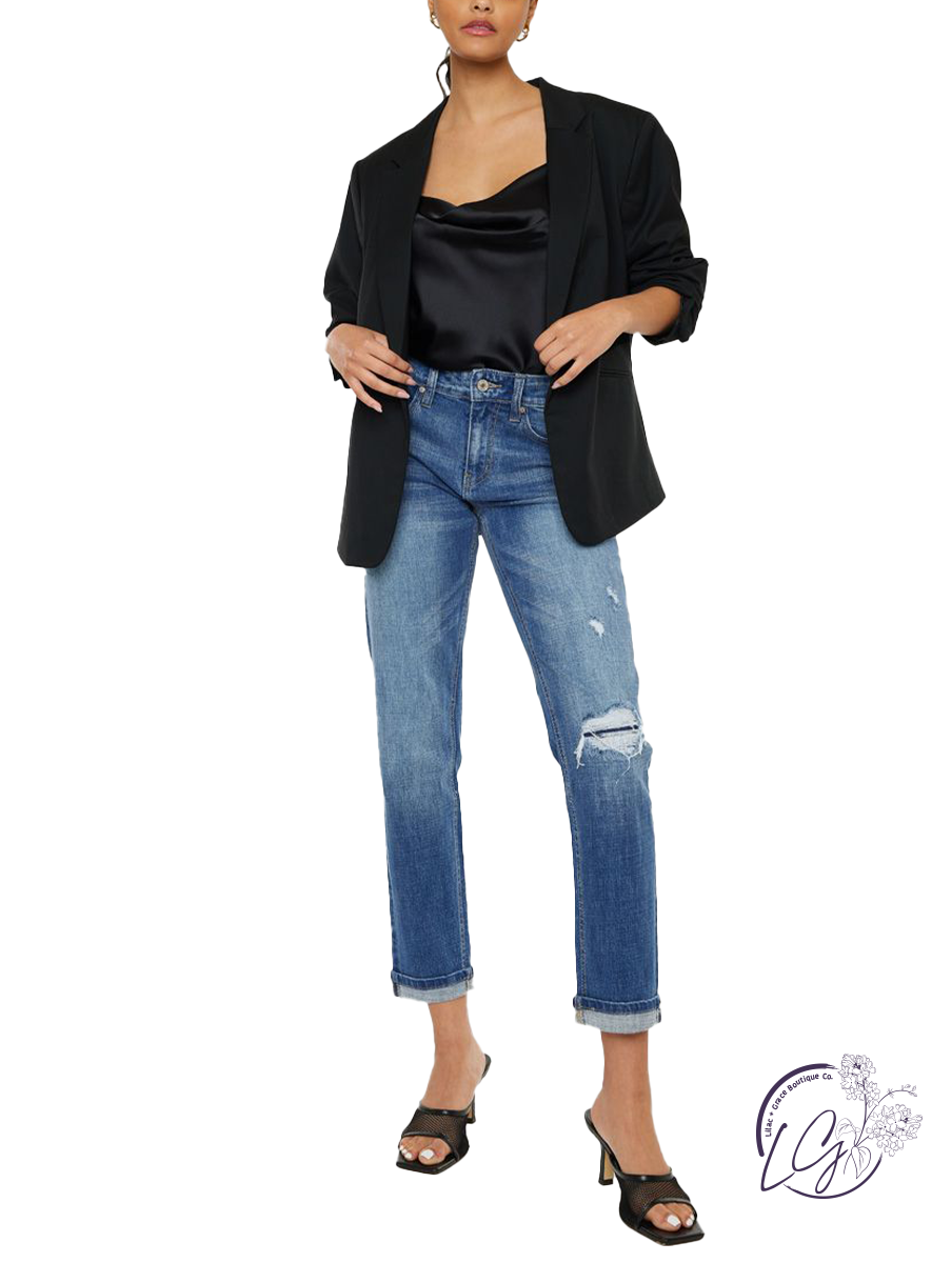 Poppy Mid Rise Boyfriend Jean by KanCan