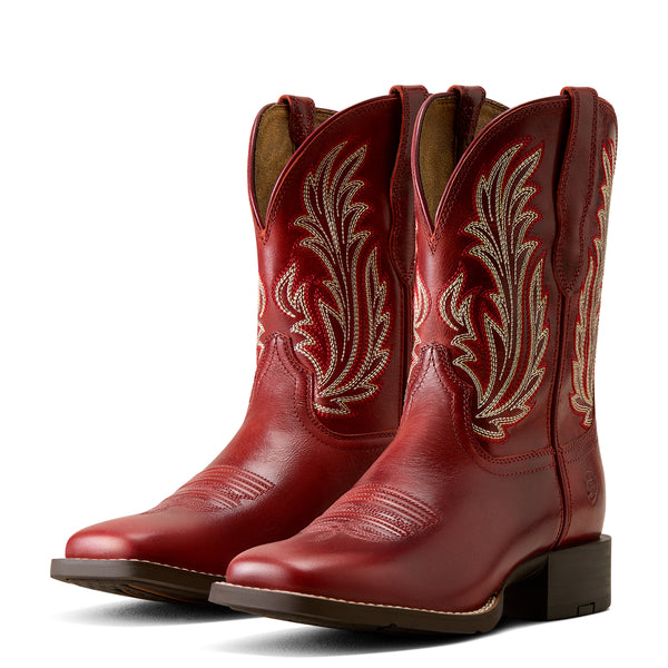 Round Up Filly Wide Square Toe Western Boot by Ariat
