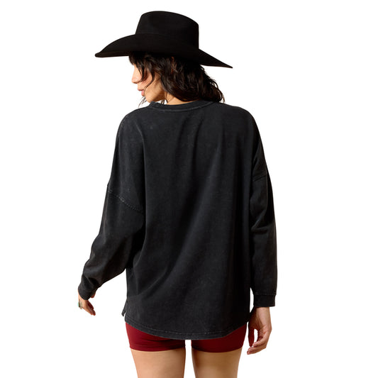 Ariat Canvas Oversized Long Sleeve T-Shirt