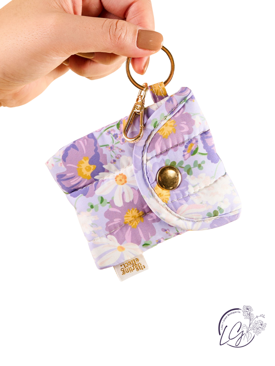Puffy Earbud Case Keychain